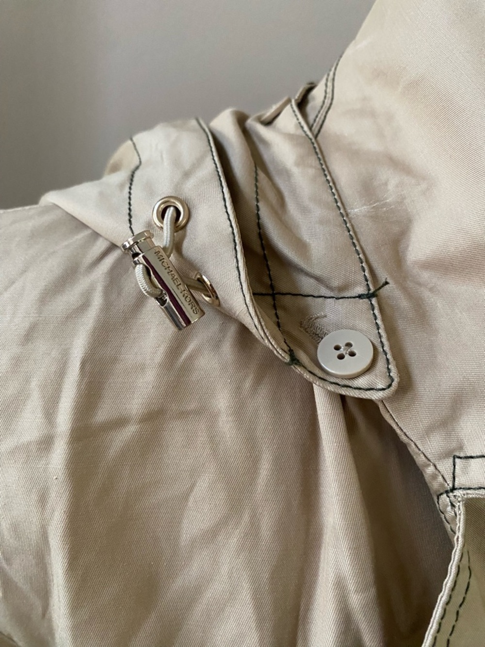 Michael Kors Women's Tan Trench Coat with Belt - Picture 8 of 14